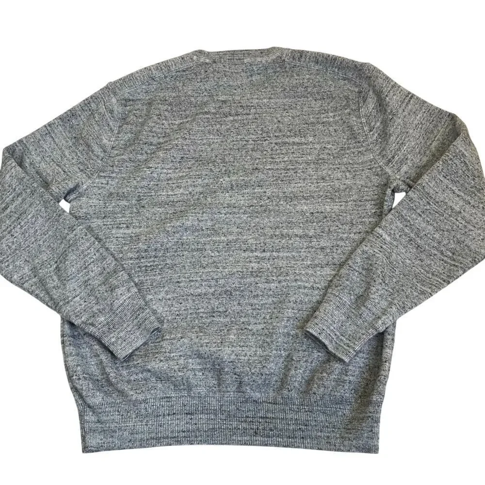 Polo Ralph Lauren Mens Sz S Heathered Grey Fine Knit Crewneck Sweater Classic